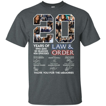 20 Years Anniversary Of Law & Order 1990-2010 T-Shirt Men Women Fan HA06