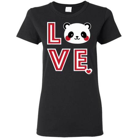 Panda Love Shirt G500L Gildan Ladies 5 3 oz T Shirt