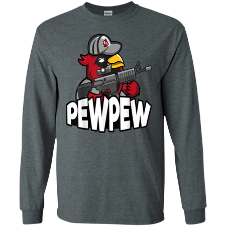 Official Clothing Of Nrdpmp  Get Your PewPew Shirt G240 Gildan LS Ultra Cotton T-Shirt