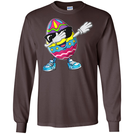 Dabbing Easter Egg Shirt G240 Gildan LS Ultra Cotton T Shirt