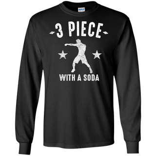 MMA Punch Combination Three Piece With A Soda Shirt G240 Gildan LS Ultra Cotton T Shirt