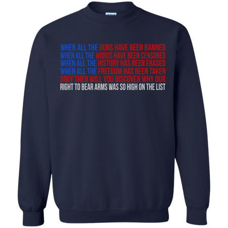 When all the guns have been banned Sweatshirt