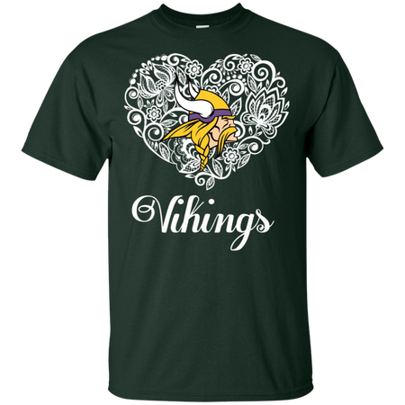 Minnesota Vikings Lace Heart Shirts