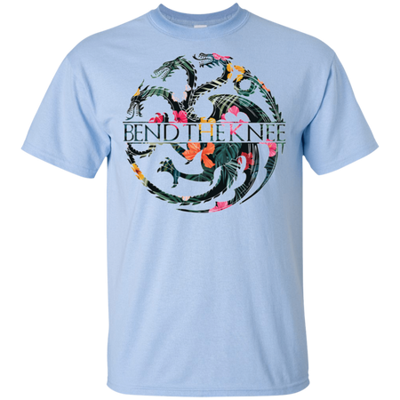 Bend The Knee Shirt King Or Queen Throne Dragon Flower Shirt Khaleesi Daenerys Inspired Targaryen Mother of Dragon GOT Funny Unisex T-shirt