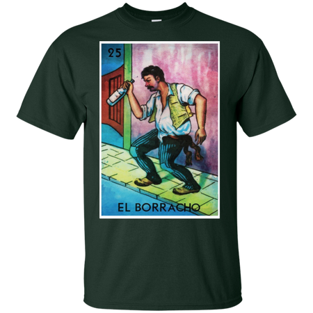El Borracho T-Shirt - La Loteria T-Shirt - Mexican Lottery Shirt