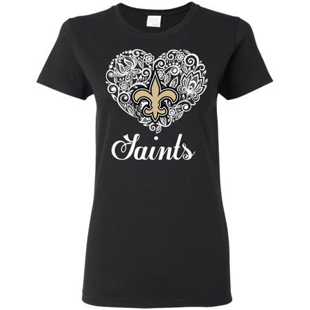 New Orleans Saints Lace Heart Shirts