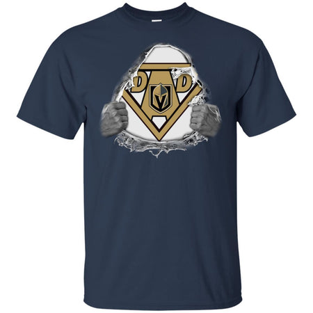 Dad Superman Fan Of Vegas Golden Knights Hockey T-Shirt VA06