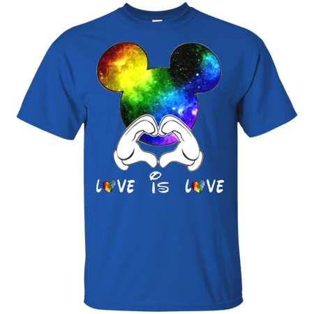 Mickey love is love LGBT Shirt G200 Gildan Ultra Cotton T Shirt