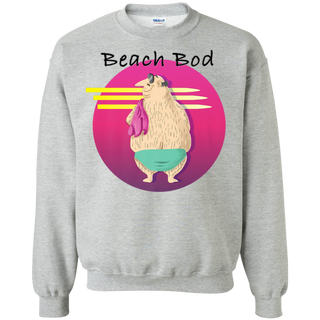 Beach Bod Shirt G180 Gildan Crewneck Pullover Sweatshirt  8 oz.