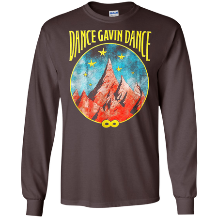 Dance Gavin Dance Mountain Stars Shirt G240 Gildan LS Ultra Cotton T Shirt