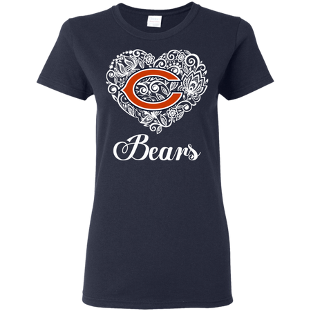 Chicago Bears Lace Heart Shirts
