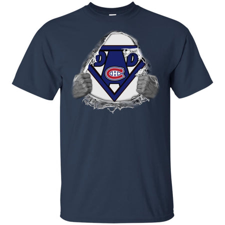 Dad Superman Fan Of Montreal Canadiens Hockey T-Shirt VA06