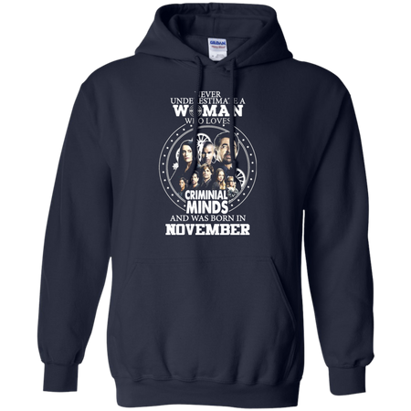 A Woman Who Loves Criminal Minds And was Born in November T shirt