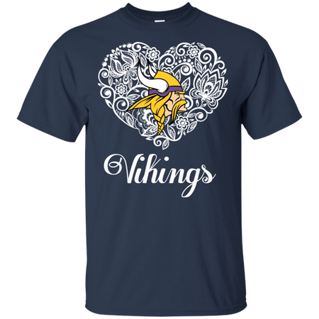 Minnesota Vikings Lace Heart Shirts