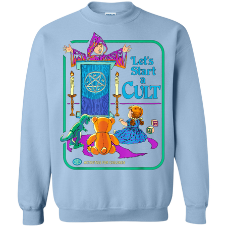 Funny Let's Start A Cult Activities For Children Shirt G180 Gildan Crewneck Pullover Sweatshirt  8 oz.