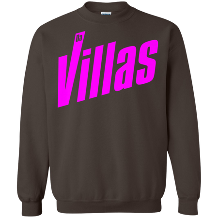 Da Villas Angled Shirt G180 Gildan Crewneck Pullover Sweatshirt  8 oz.