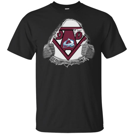 Dad Superman Fan Of Colorado Avalanche Hockey T-Shirt VA06