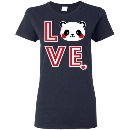 Panda Love Shirt G500L Gildan Ladies 5 3 oz T Shirt