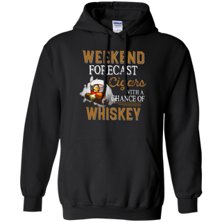 Weekend forecast cigars with a chance of whiskey Hoodie