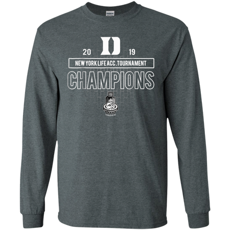 Basketball Duke 2019 Acc Championship Shirt G240 Gildan LS Ultra Cotton T Shirt