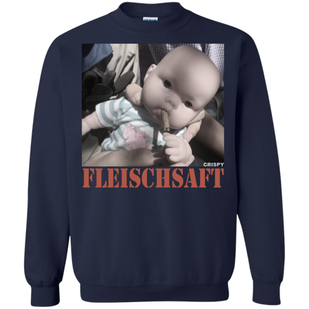 Fleischsaft Baby Crispy Wanted Shirt G180 Gildan Crewneck Pullover Sweatshirt 8 oz