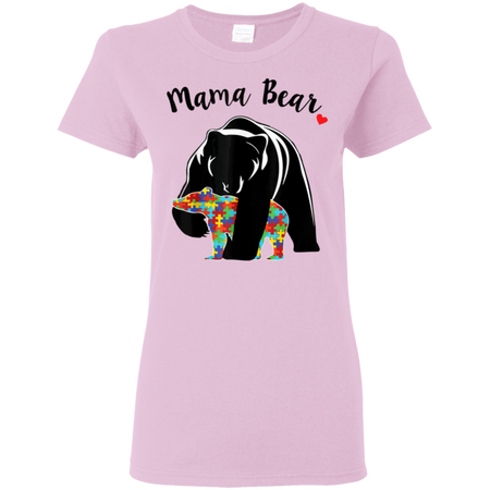 Unisex Mama Bear With Color Baby For Mather s Day Shirt G500L Gildan Ladies 5 3 oz T Shirt