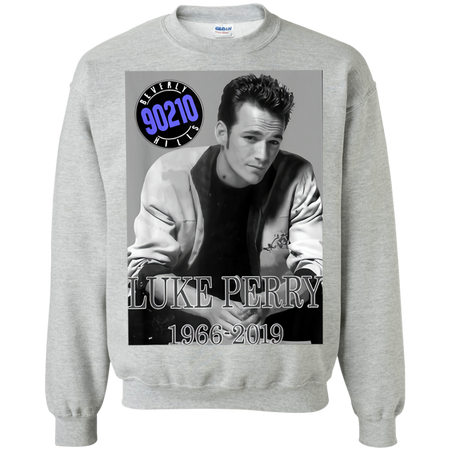 Luke Perry 1966 2019 Thanks For The Momories Shirt G180 Gildan Crewneck Pullover Sweatshirt 8 oz