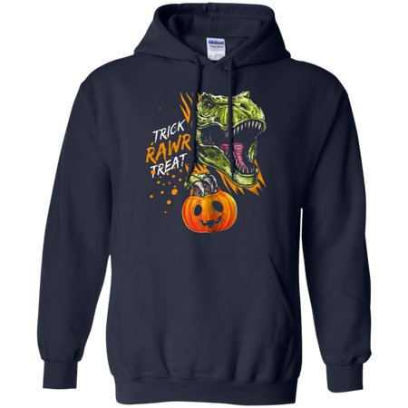 Trick Rawr Treat Halloween Trex Dinosaur Pumpkin Hoodie