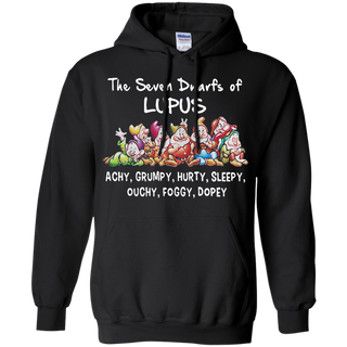 The seven Dwarfs of Lupus Achy Grumpy Hurty Sleepy Ouchy Foggyy Dopey Hoodie