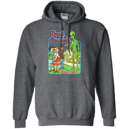 Don t Talk To Strangers Vintage Funny Alien Shirt G185 Gildan Pullover Hoodie 8 oz