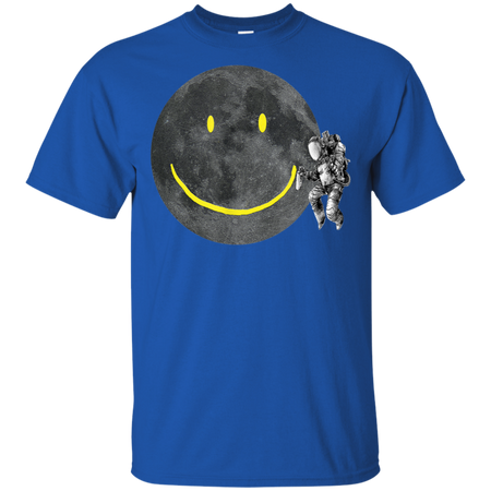Astronaut Make A Smile On The Moon Shirt G200 Gildan Ultra Cotton T-Shirt