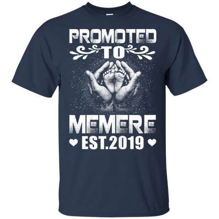 Womens Promoted To Memere Est 2019 Mothers Day New Memere Shirt G200 Gildan Ultra Cotton T-Shirt