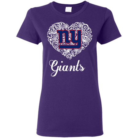 New York Giants Lace Heart Shirts