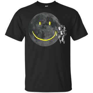 Astronaut Make A Smile On The Moon Shirt G200 Gildan Ultra Cotton T-Shirt