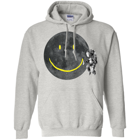 Astronaut Make A Smile On The Moon Shirt G185 Gildan Pullover Hoodie 8 oz