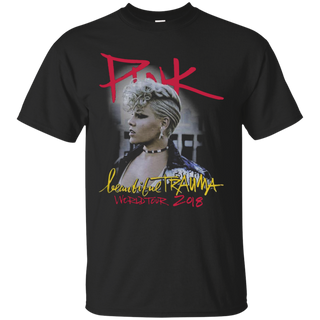 Trauma Tour 2018 pink T Shirt