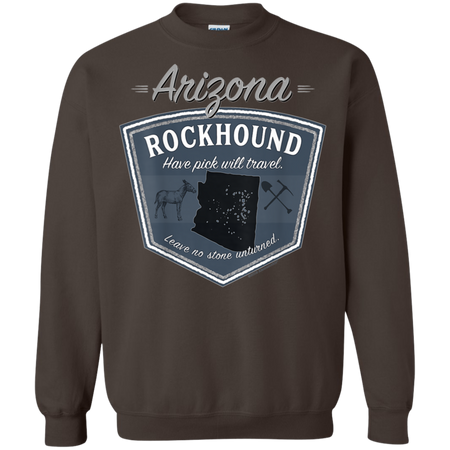 Mens Arizona Rockhound Rock Collector Gear Shirt G180 Gildan Crewneck Pullover Sweatshirt 8 oz