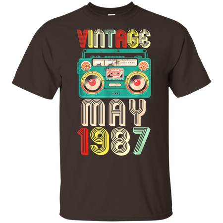 32nd Birthday Gift Ideas May 1987 Shirt G200 Gildan Ultra Cotton T-Shirt