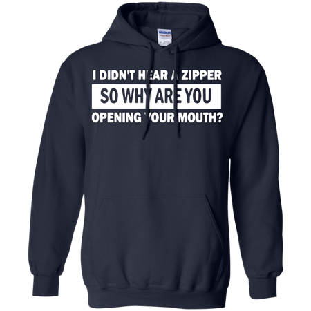 I Didn t Hear A Zipper So Why Are You Opening Your Mouth Hoodie