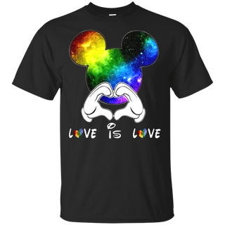 Mickey love is love LGBT Shirt G200 Gildan Ultra Cotton T Shirt