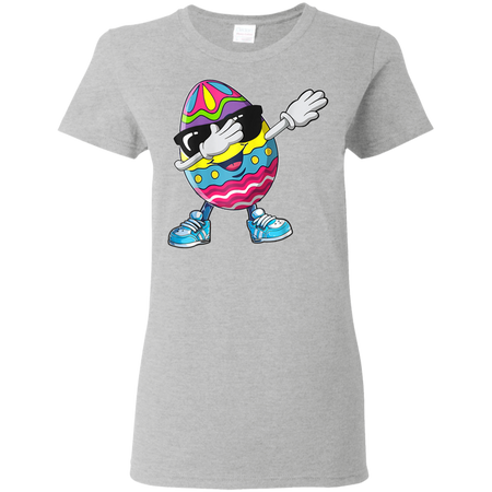 Dabbing Easter Egg Shirt G500L Gildan Ladies 5 3 oz T Shirt