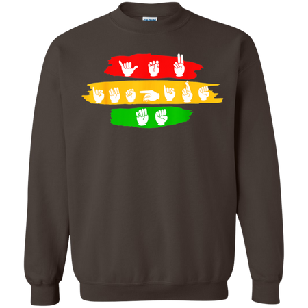 You Inspire Me Autism Awareness Sign Languages Shirt G180 Gildan Crewneck Pullover Sweatshirt  8 oz.