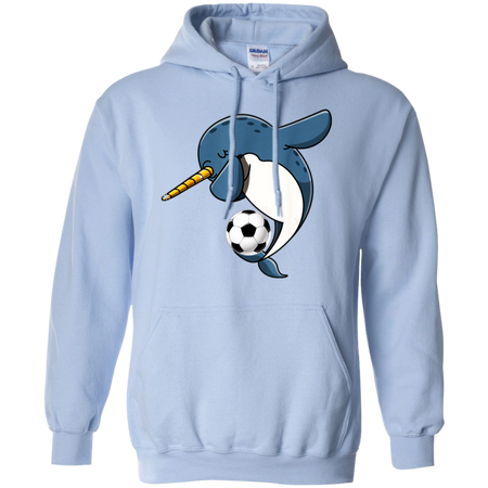 Dabbing Narwhal Soccer Soccer Narwhal Shirt G185 Gildan Pullover Hoodie 8 oz