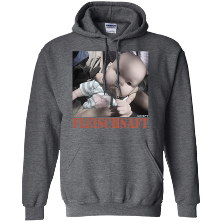 Fleischsaft Baby Crispy Wanted Shirt G185 Gildan Pullover Hoodie 8 oz