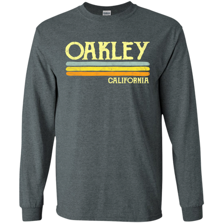 Vintage Oakley California CA Shirt G240 Gildan LS Ultra Cotton T-Shirt