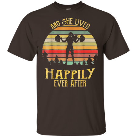 And She Lived Happily Ever After Weightlifting Shirt G200 Gildan Ultra Cotton T-Shirt