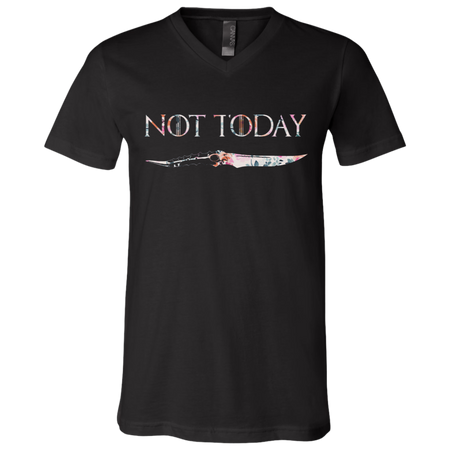 Not Today Floral Shirt - GOT Fans Graphic Flower - Funny Arya Stark Quotes Shirt - Arya Dagger Needle - Gift Ideas Men Women - Unisex Tee