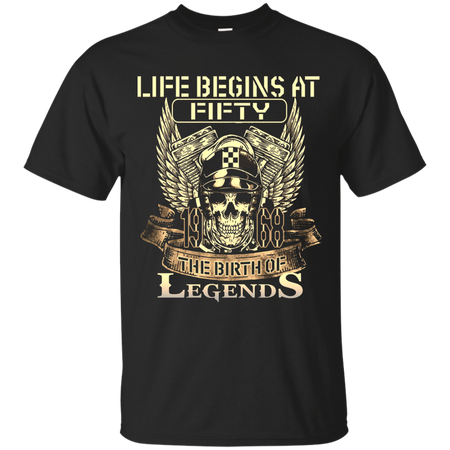 Life begins at fifty 1968 The birth of legends T shirt