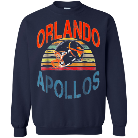 Vintage Orlando Football Apollos Shirt For Fans G180 Gildan Crewneck Pullover Sweatshirt 8 oz