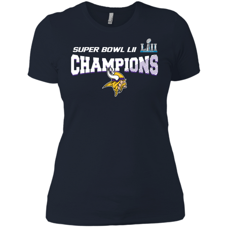 Super Bowl LII Champions NFL 2018 Minnesota Vikings T shirt